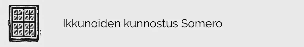 Ikkunoiden kunnostus Somero